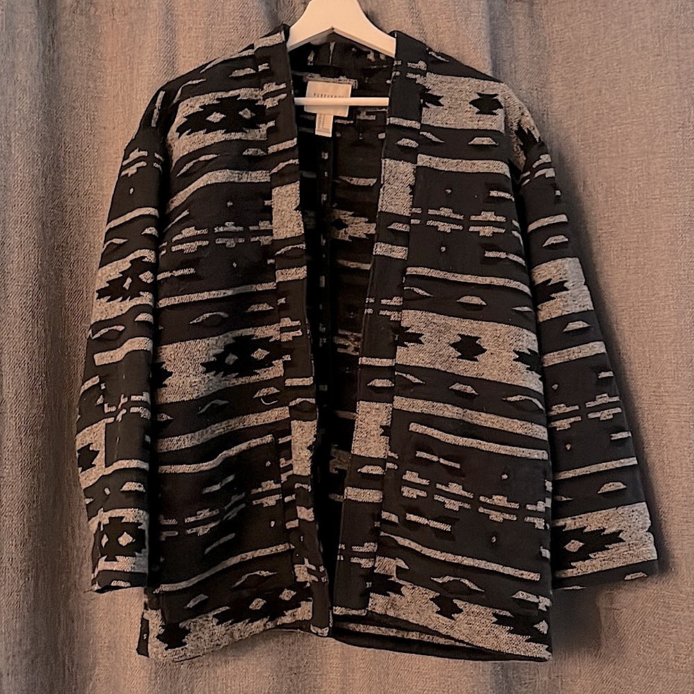 Aztec Boho Print Overcoat